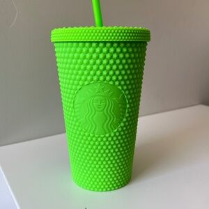 Brand New 2021 Starbucks Halloween Fall Release Neon Green Studded Cup!